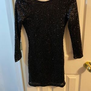 Sparkly black dress